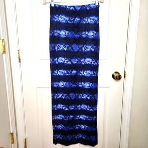 MICHAEL Michael Kors Animal Python Azure Print Maxi Skirt Blue Black Size XS
